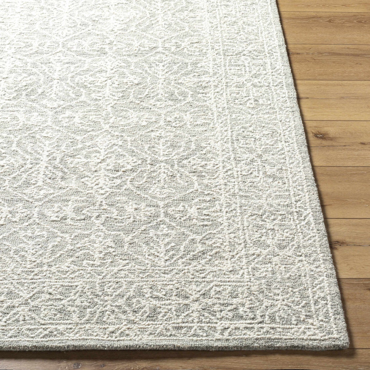 Gray Wool Area Rug - Boutique Rugs