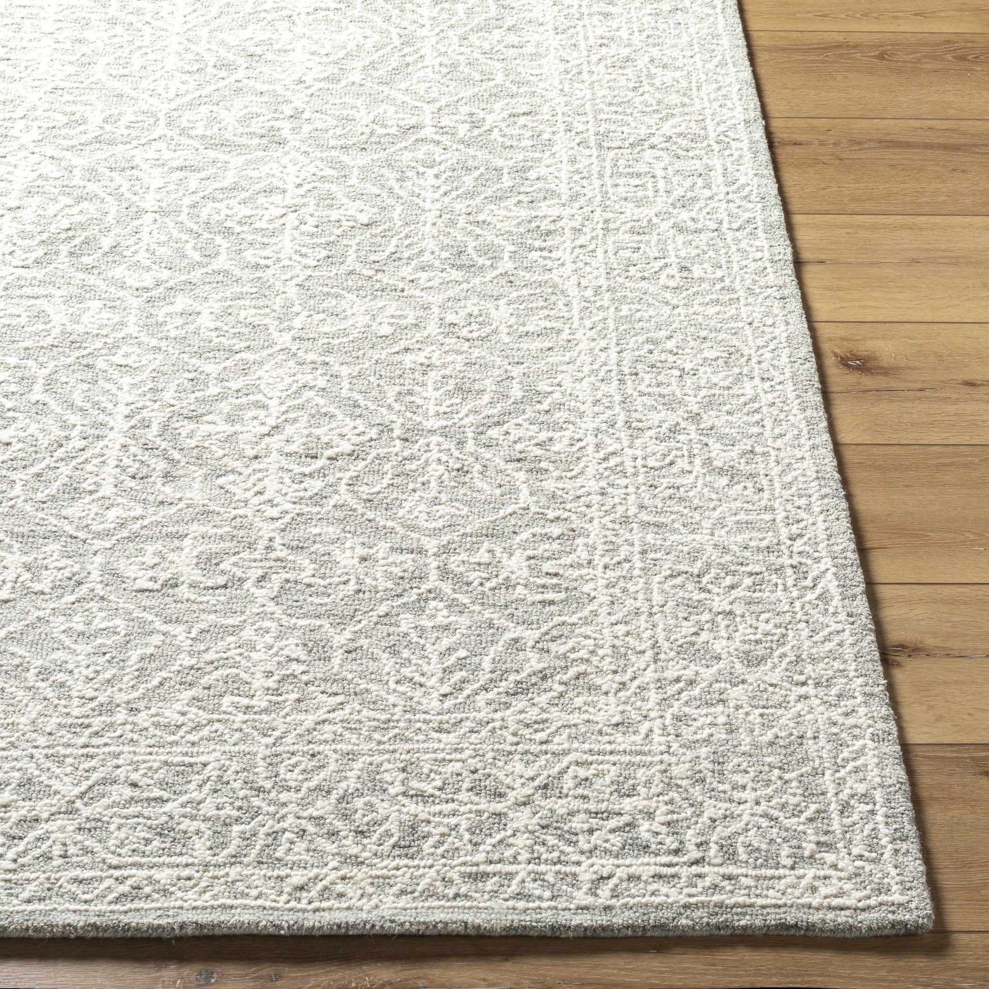 Gray Wool Area Rug - Boutique Rugs