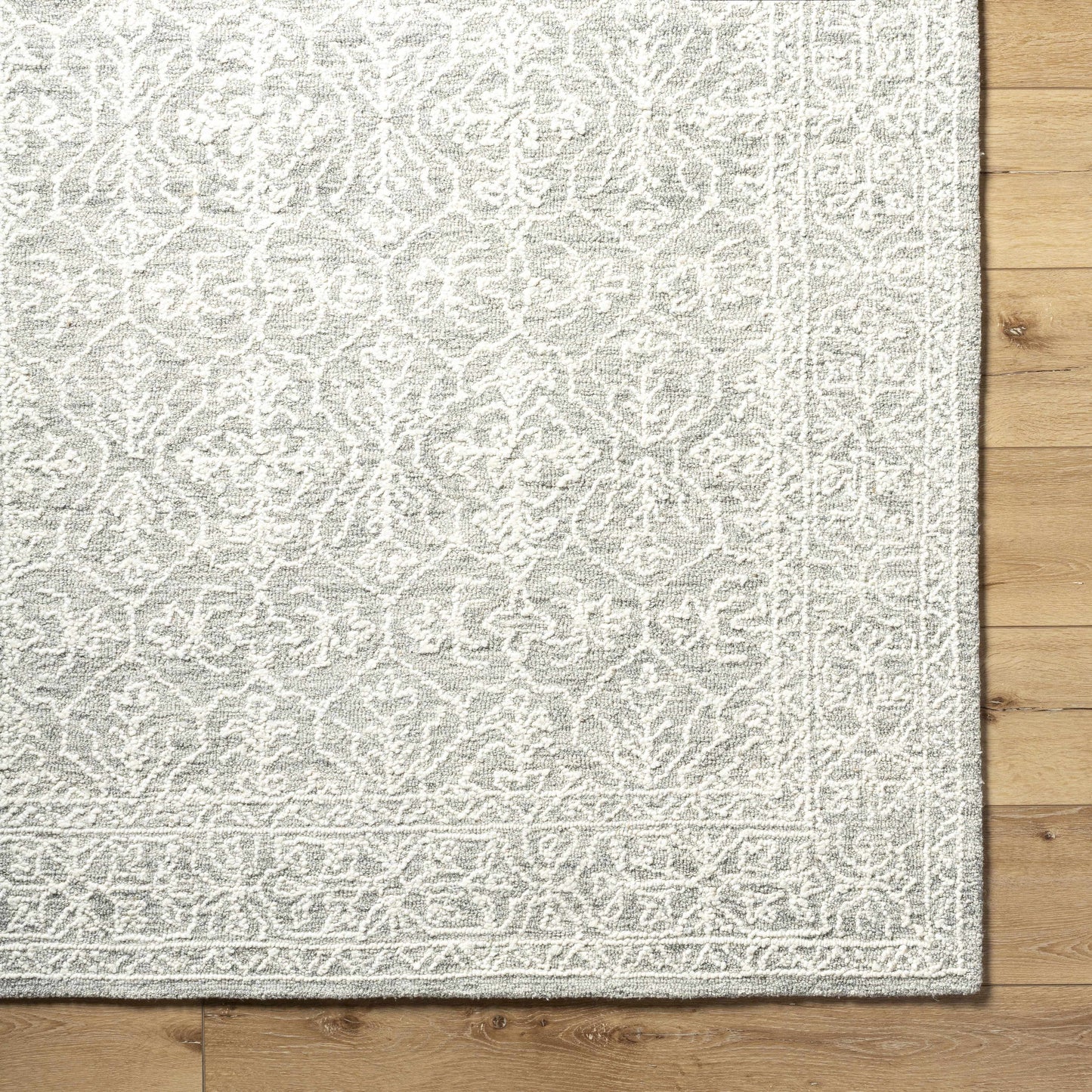 Gray Wool Area Rug - Boutique Rugs