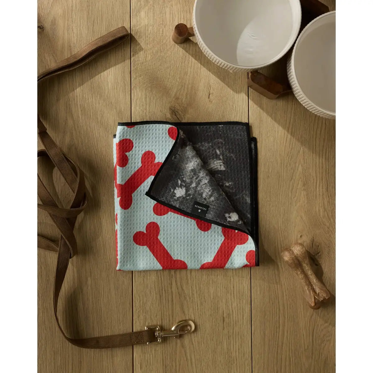 Paw Towel - Yuletide Pup for Christmas Dog Gift - Geometry