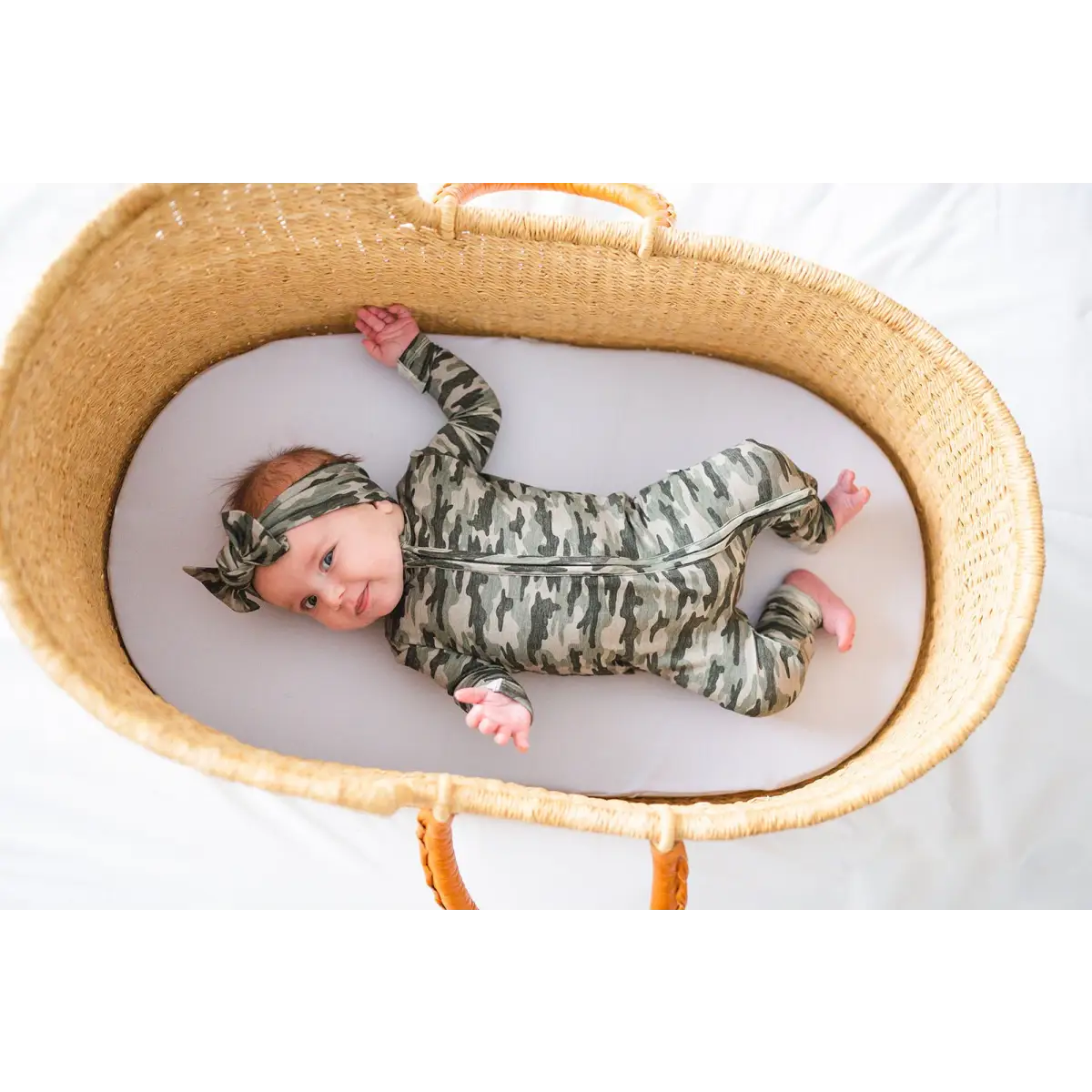 Zipper Romper - Camo - Harp Angel Boutique