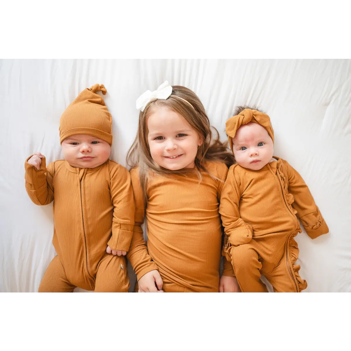 Zipper Romper - Caramel Ribbed - Harp Angel Boutique