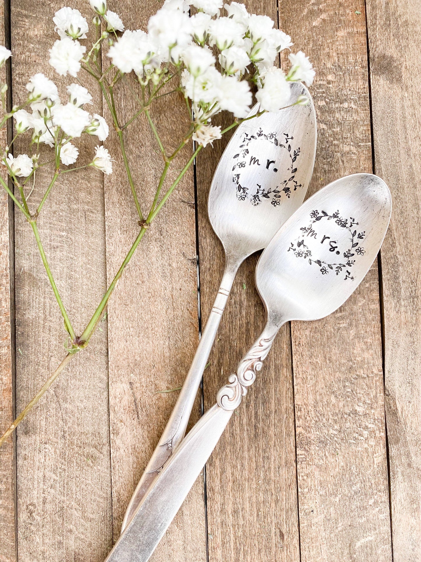 Mr and Mrs Wedding Gift Spoons