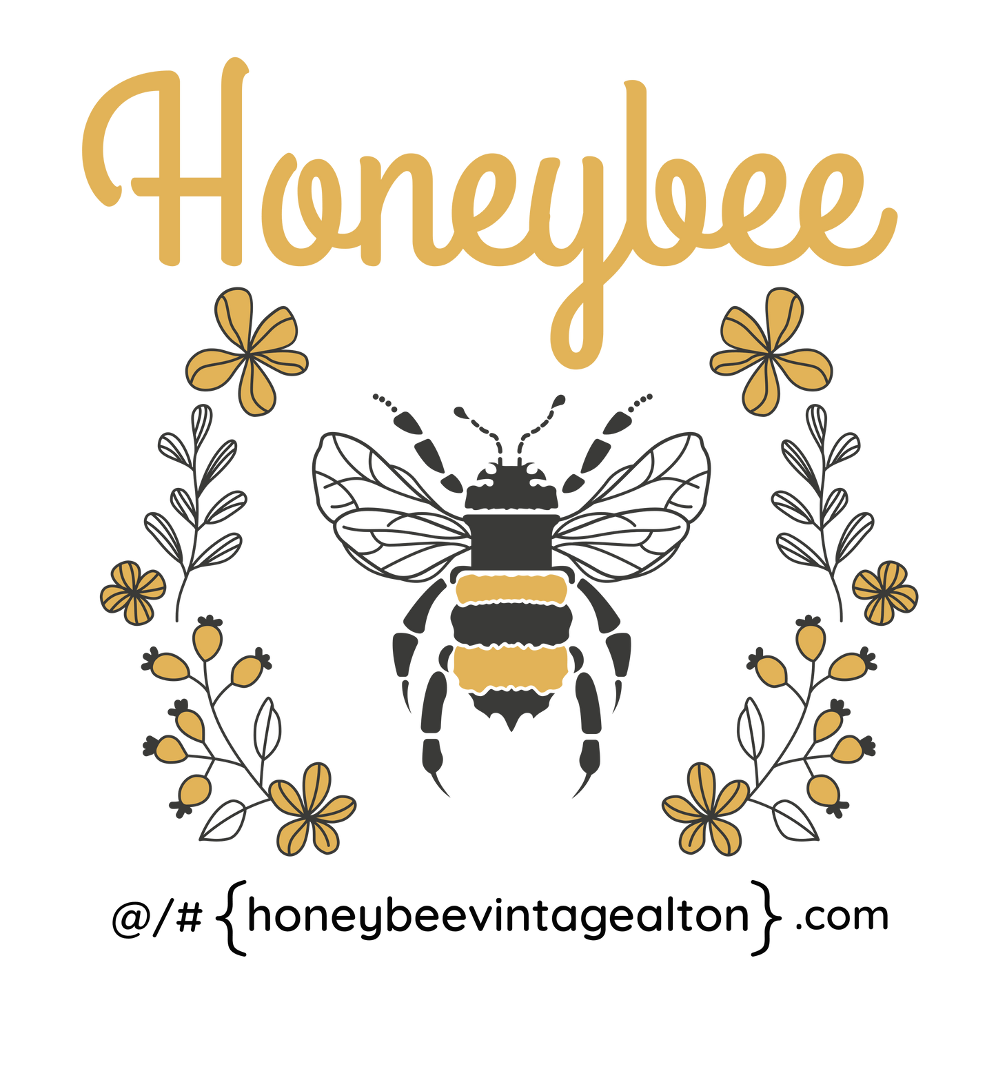 Honeybee Logo Vinyl Sticker