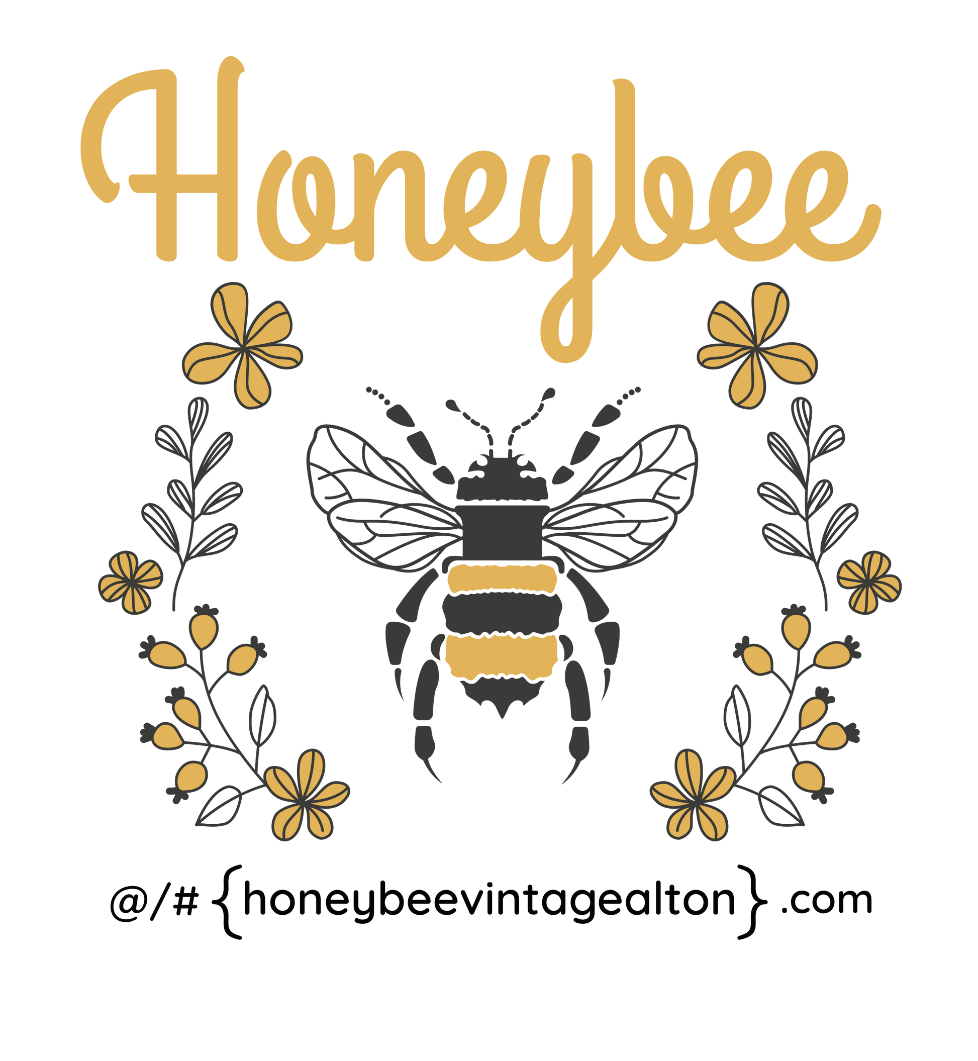 Honeybee Logo Vinyl Sticker
