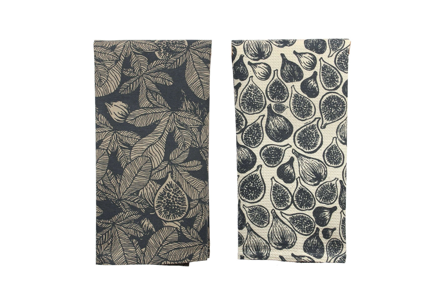 Two Tea Towels with Figs