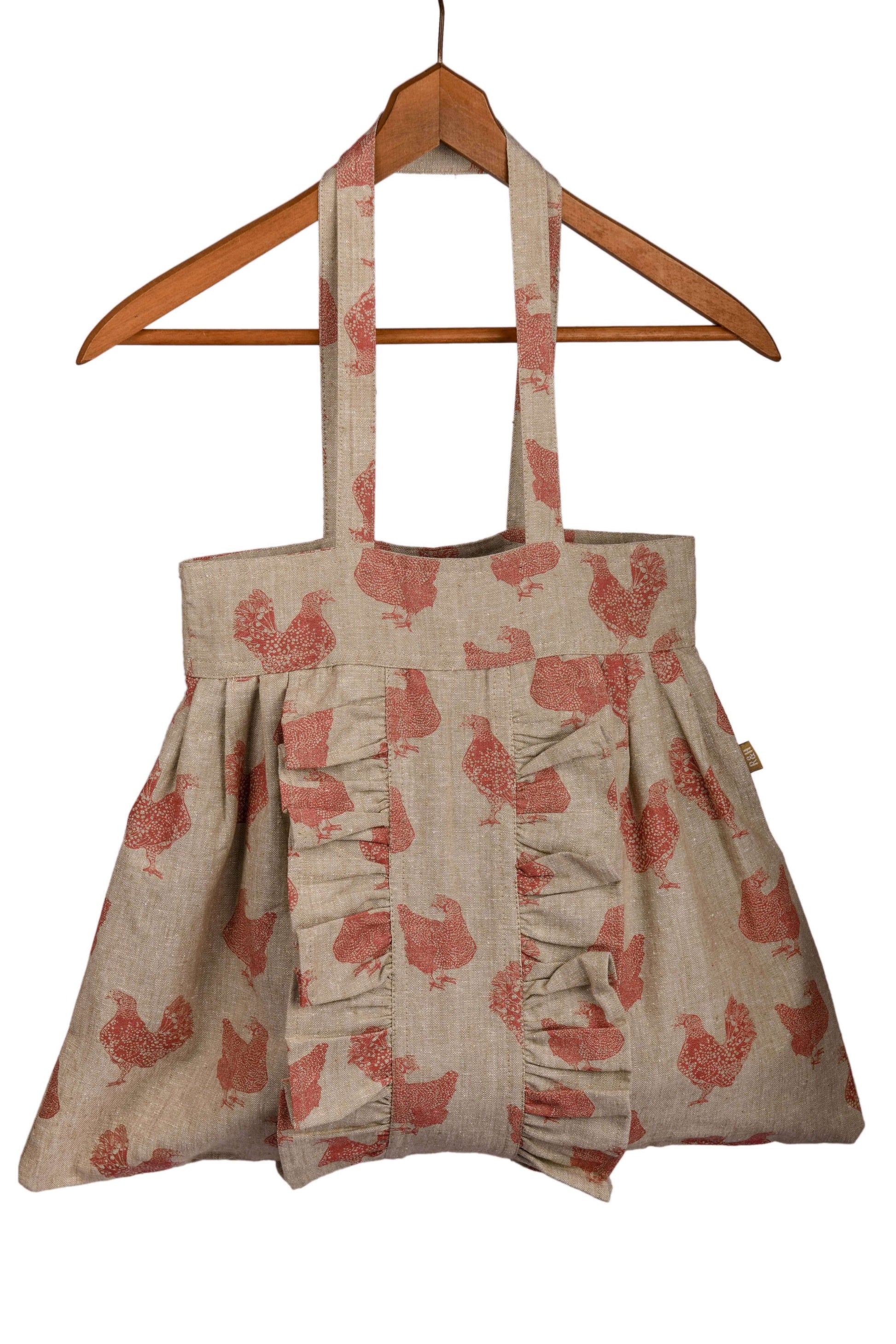 Red Chicken Tote Bag