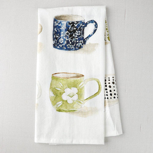 Kitchen Towel with Mugs