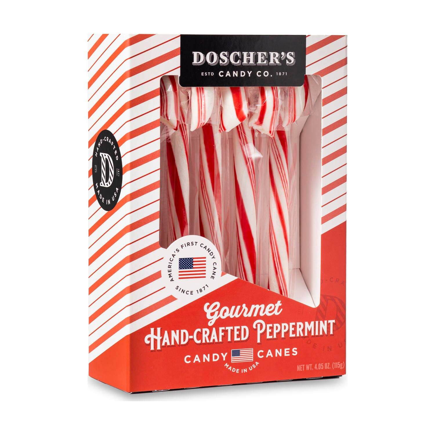 Red and White Handmade Candy Canes