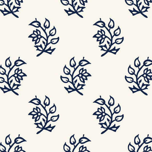 White Wallpaper with Vines